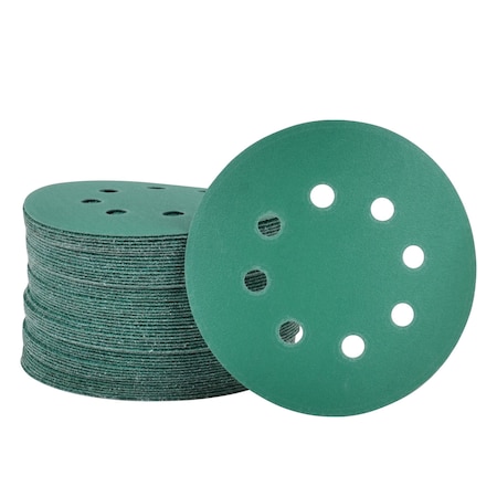 Legit Grit 5 inch Sand paper Disc, 8-Hole, 220 Grit, 50PK LG5-8220-50